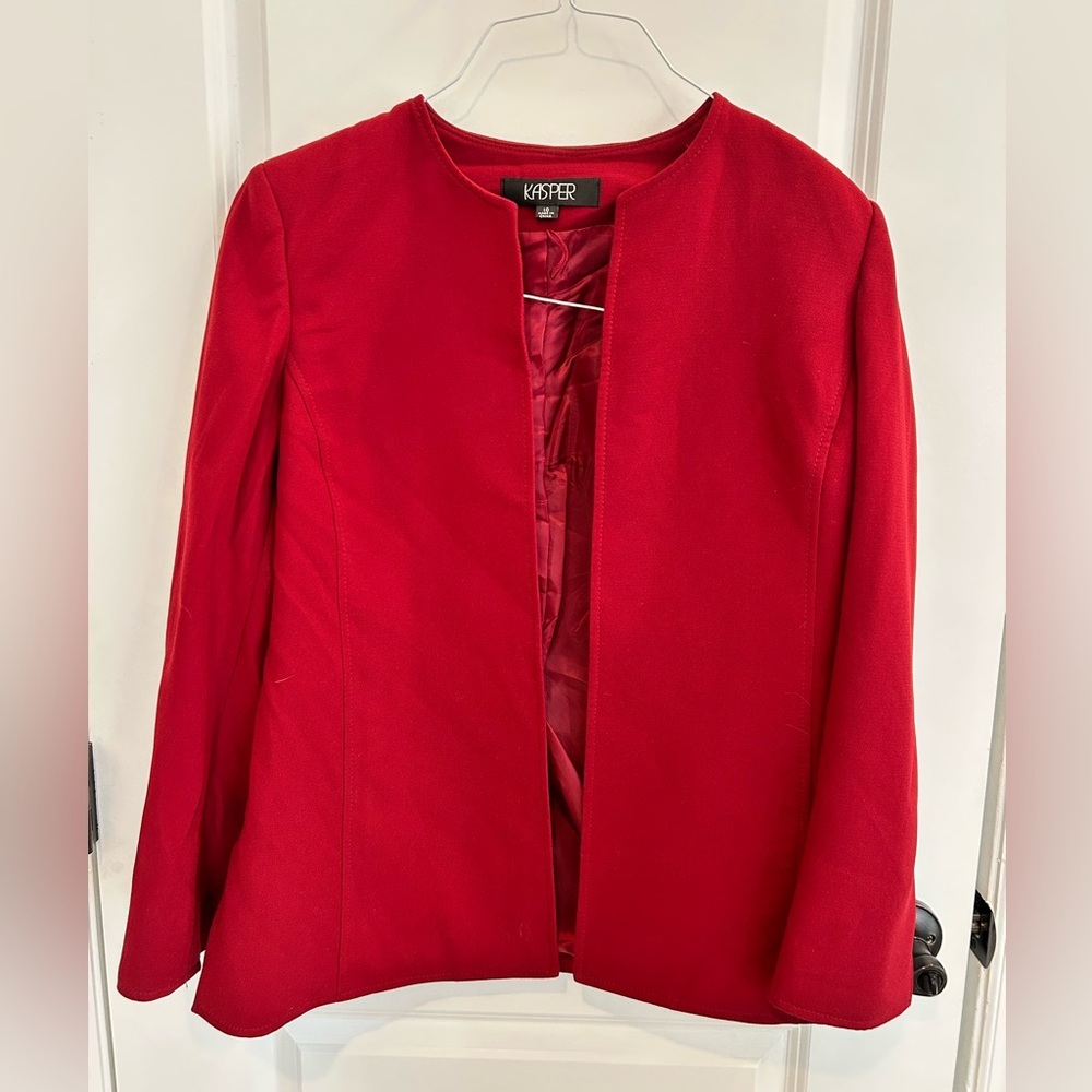 Women’s Kasper Jacket Deep Red - Size 10